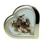 Heart Picture Frame - Matt Silver