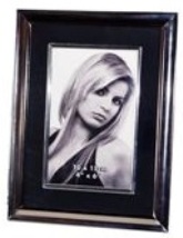 Black & Silver Photo Frame with Inlay (4 * 6 inch)