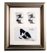 Dark Pewter Photo Frame - 3 Windows