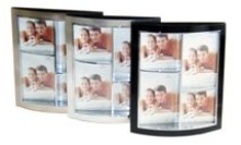 Aluminium Picture Frame - 4 Windows - Available in Black, Silver