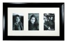 Black Wooden Photo Frame - 3 Windows (4 * 6 inch)