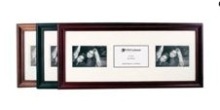 Inverted Wooden Picture Frame - 2 Windows - Available In Black,