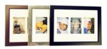 Moulded Photo Frame - 3 Windows (4 * 6 inch) Available in Black,