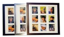 Moulded Photo Frame - 9 Windows (4 * 6 inch) Available in Black,