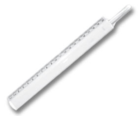 ACRYLIC MAGNIFYING RULER 20CM