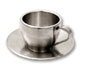 MATTS/S DBL WALL CAPPUCCINO CUP & SAUCER 140ML  OUDA