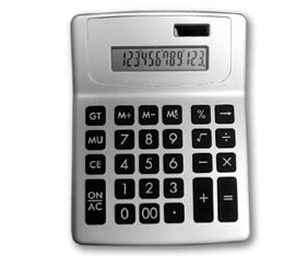Large silver 12 digit calculator 2005