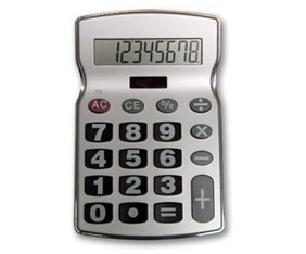 desk top calculator silver