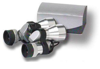 Silver Opera Binoculars with pres box