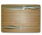 2 PIECE CARVING SET WITH BAMBOO BOARD
