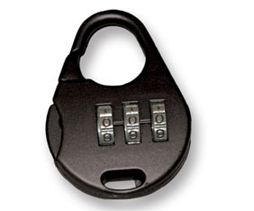 COMBINATION LOCK BLACK