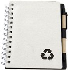 Recycle Pen & Notebook Available in: Black , Blue , Green