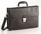 Jekyll & Hide Italian Veg Tan Leather Causual Bag 1114 - Black,