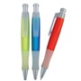 Ball pen, translucent with rubber grip and extra large refill