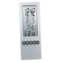 LCD clock with alarm, thermometer and calendar