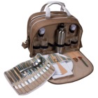 The \"handy\" picnic set for 4 with numerous accessories.