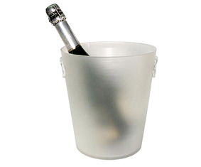ACRYLIC FROSTED WHITE CHAMPAGNE COOLER