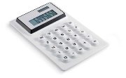 Calculator withrubber key board