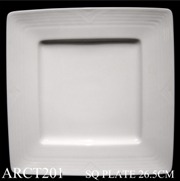 91502 Arctic White Square Plate Large 26Cm - Min Orders Apply