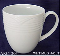 91557C Arctic White Mug .445Lt - Min Orders Apply