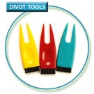 Fixer - Plastic divot tools with Brush