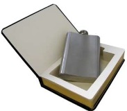 Flask In A Book - Min Order: 4 units