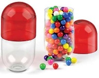 Sugar Fix - Pill Shaped Glass Container - Min Order: 4 units