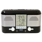 Swiss Lcd Radio Alarm Clock - Black