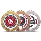 BRT Dome Medal - Avail in: Silver, Gold or Bronze