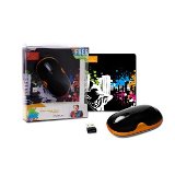 Canyon Wireless Mouse  and mouse pad - 800/1600dpi, 3 button, US
