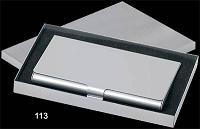 aluminium pocket Business Card holder in alu. Box