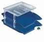 Optima Letter Tray Set Blue - Min orders apply, please contact s