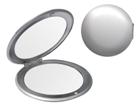 Silver Double Sided Compact Mirror (6.5Cm Diameter)