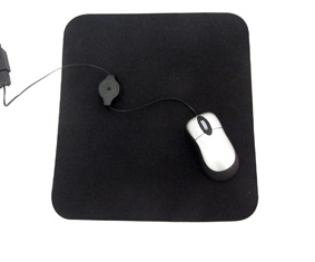 Mouse Pad Black In Polybag