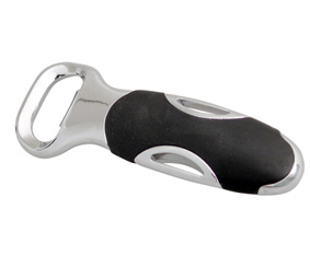 Silver And Black Bottle Opener   Non