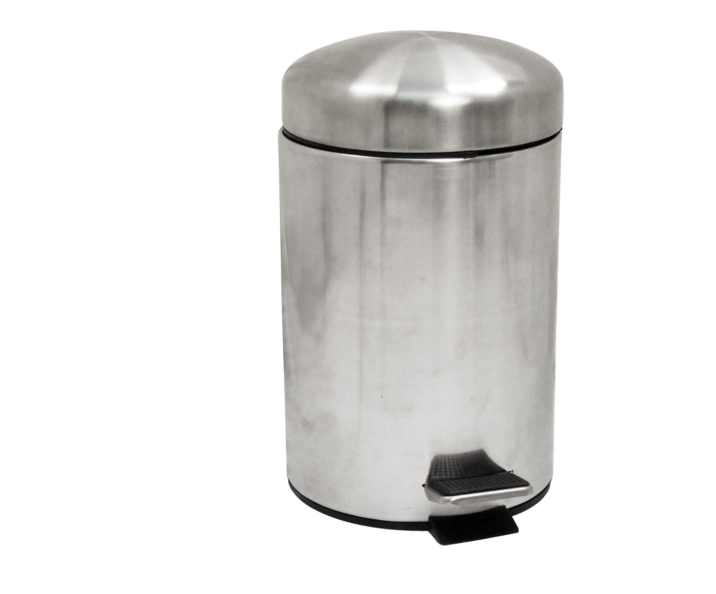 Stainless Steel 3L Round Pedal Bin W