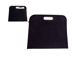 Black A4 Document Bag (34.5X24Cm)