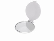 Silver round compact mirror