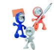 Flexi Figure Alarm Clock With Magnet - Avai in assorted colours
