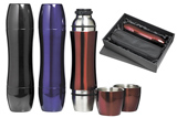 Metalic Polar Flask in gift set - Assorted colours