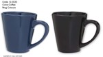 Cone Coffee Mug (Black and Navy)