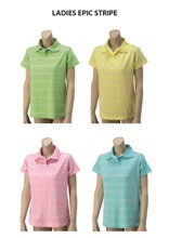 Ladies Epic Stripe Golf Shirt