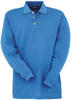 Unisex Polo Shirt Long Sleeve - Blue