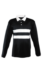 Unisex Polo Shirt Long Sleeve - Black
