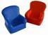 STRESS COUCH, PU RED OR BLUE
