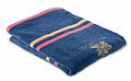 100% cotton beach towel with stitched starfish decoration. Size
