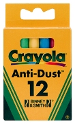 12 Anti Dust Colour Chalk - Min Order: 12 units