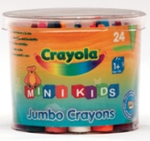Mini Kids 24'S Jumbo Crayons - Min Order: 12 units