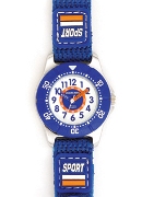 Jacques Farel Jf Boys Blue Nylon Sport Wrist Watch