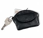 Real leather wallet with keyring